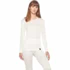 Terramar Women's Thermasilk Pointelle Scoop