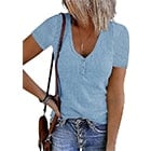 MEROKEETY Women's Short Sleeve