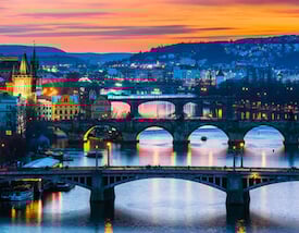 prague sunset