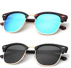 two pairs of unisex sunglasses