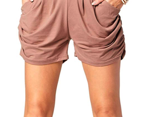 Women in brown shorts
