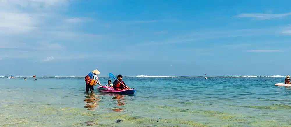 bali beach kayaking