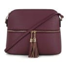 burgundy-purse Shoulder Bag