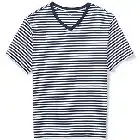 Striped v-neck