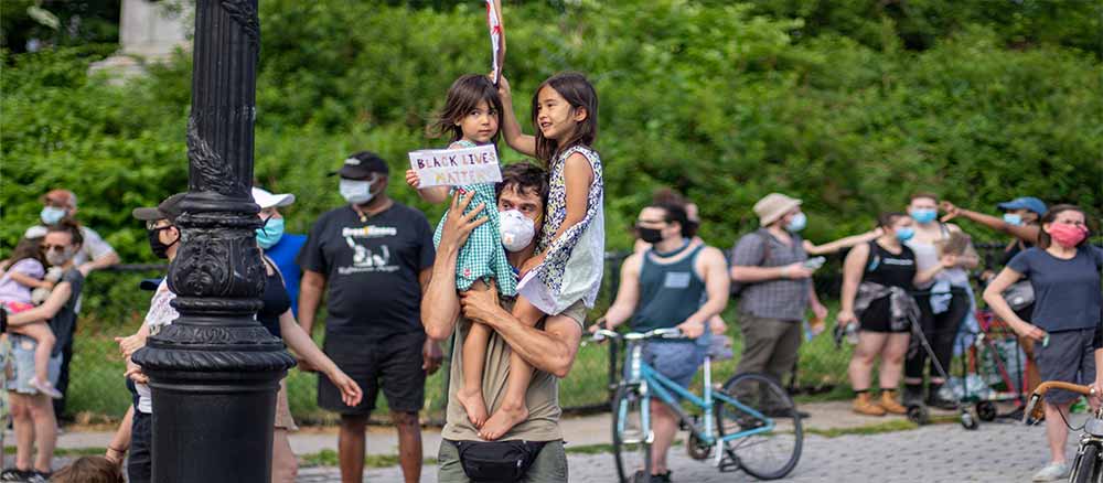 black lives matter protest in brooklyn new york