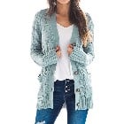 Cardigan-hp-w Women's Cable Knit Cardigan Long Sleeve