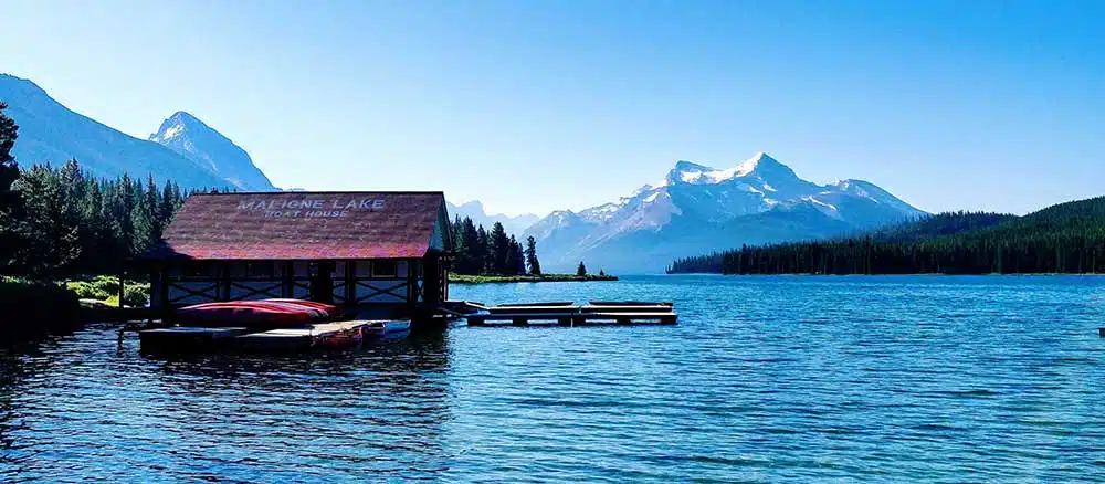 Lake house panorama