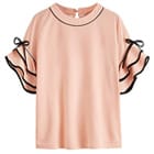 Ruffle sleeves top