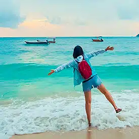 Woman at the beach