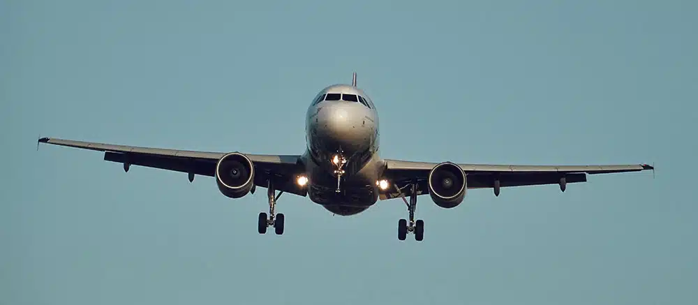 plane in the sky