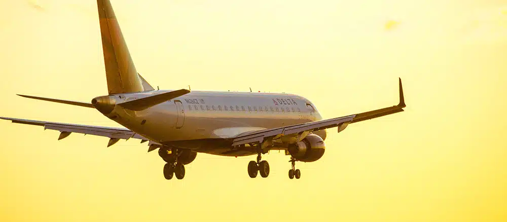 Plane in the sky