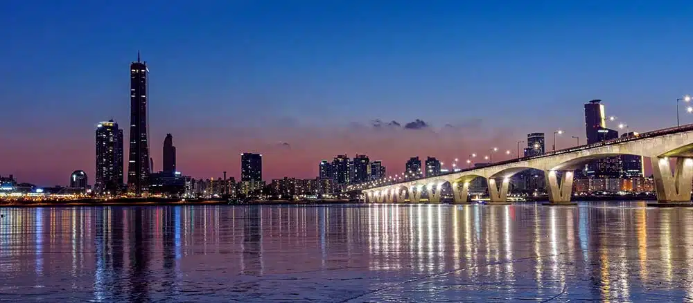 South Korea skyline