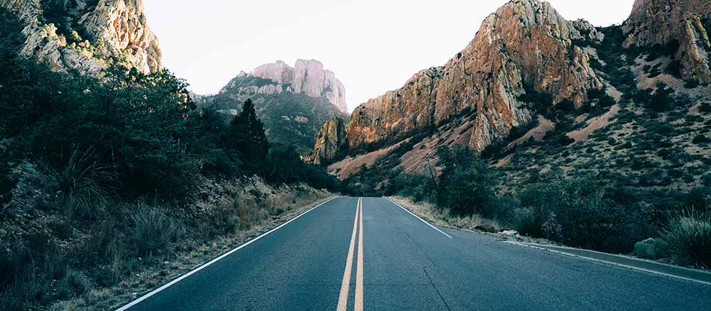 Big bend texas road