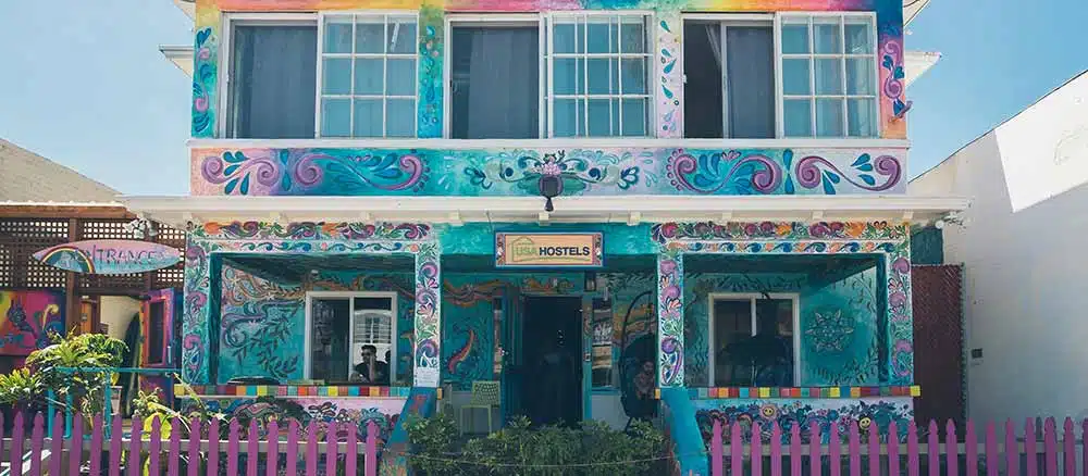 Colorful hostel