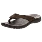 Crocs-Santa Leather Flip Flop Black