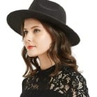 Clecibor-Woolen-Fedora-Vintage-Crushable Hat Belt Jazz