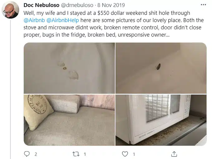 Airbnb Missing, Broken, Unsafe Appliances