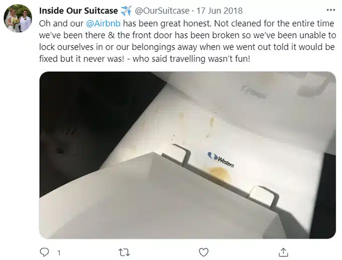 Airbnb Broken, Faulty Doors, Windows, Ceilings