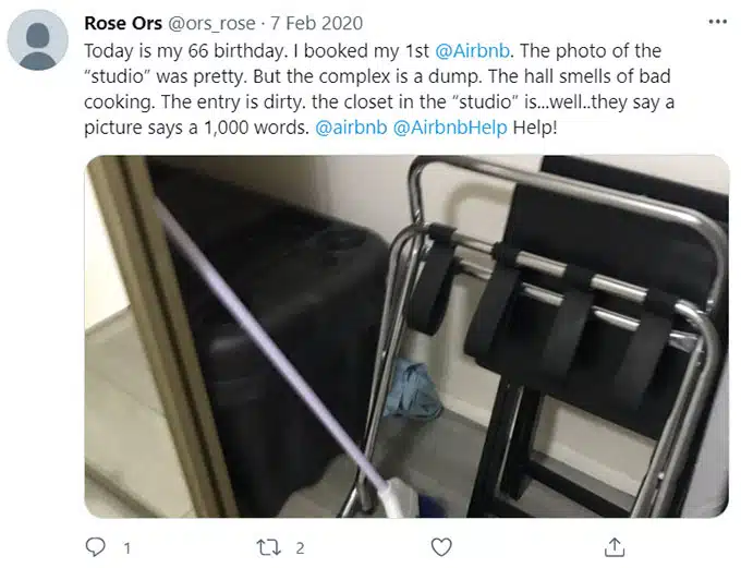Airbnb Otherwise Not as Expected, Described