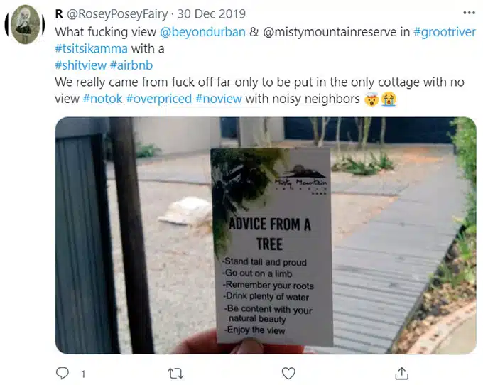 Airbnb Otherwise Not as Expected, Described