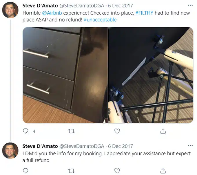 Airbnb Otherwise Filthy, Smelly, Unhealthy