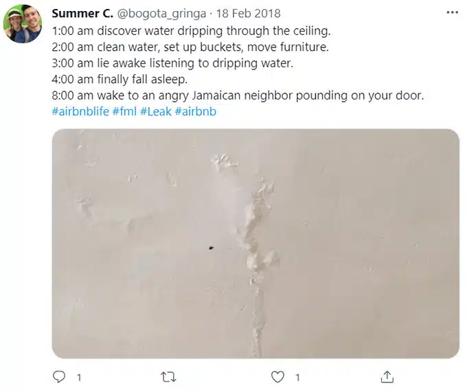 Airbnb Water Leaks