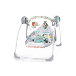 Bright Starts Whimsical Wild Portable Compact Automatic Swing