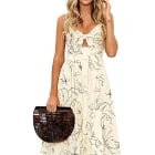 Backless Swing Midi Dress