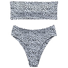 swimbkni-buisness-trip Women's 2 Pieces Bandeau Bikini Swimsuits