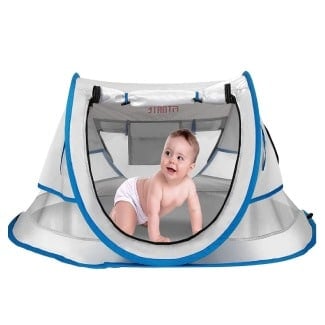 FITNATE Baby Beach Tent, Portable Infant & Toddler Travel Bed 