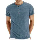Short Sleeve Henley T-Shirts