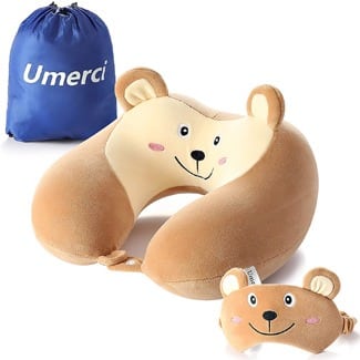 Umerci Memory Foam Animal Travel Pillow