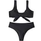 Front Knot Bikini Set