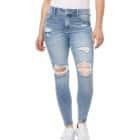 WallFlower Women's Juniors Instavintage High Rise Fearless Curvy Ankle Jeans