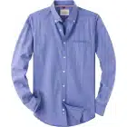 Alimens-Gentle-Oxford-Button-Collar Shirts with Pocket