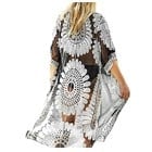 CUPSHE Womens Sunflower Crochet Cover Up