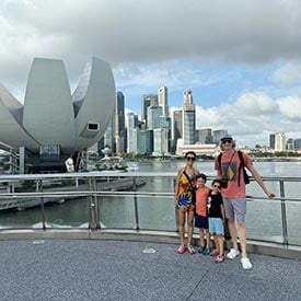 Our family on our last trip to Singapore!