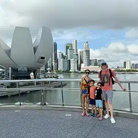 Our family on our last trip to Singapore!