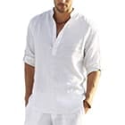 Blue button-down/collared shirt with white one