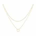 Gold Simple Layered Necklace