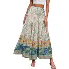 CFLONGE-Womens-Bohemian-Skirts-Apricot Skirt