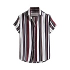 Patterned Short Sleeve Button Down