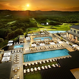 Omni, luxury hotel in Austin hillside, Texas hill country