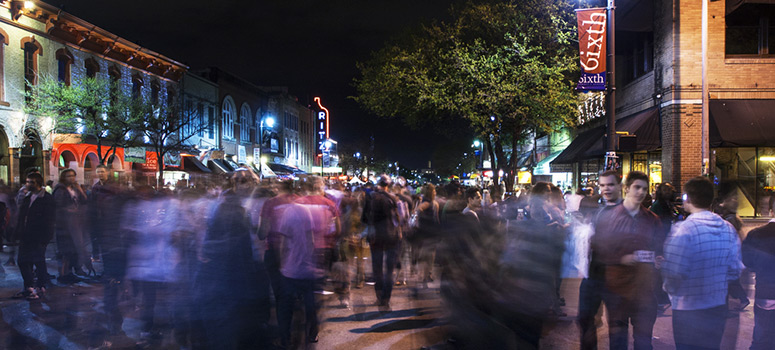 Austin Nightlife, Sixth Street