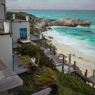Are private beaches common with beach houses?