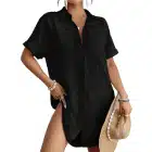 Bsubseach-Bathing-Sleeve-Bikini-Button (1) Swimsuit Coverup Shirt Dress