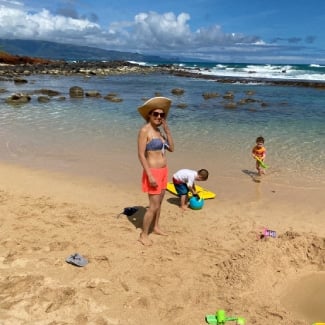 My babies enjoying baby beach