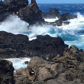 Nakaele Blowhole and Nakaele Point
