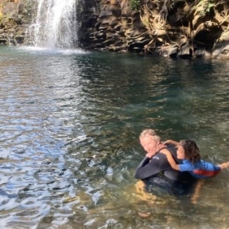 Swim at a Waterfall
