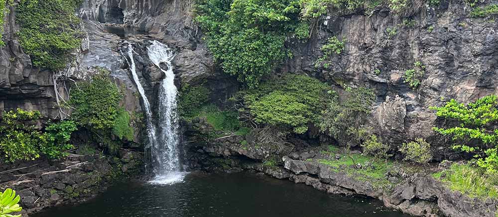 waterfall on maui